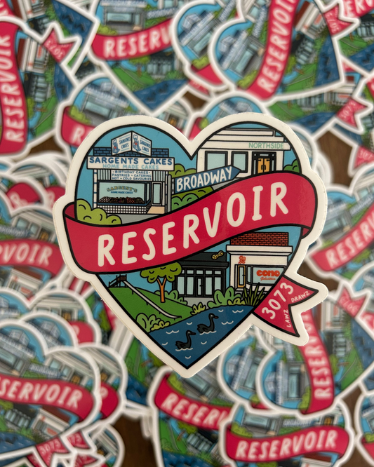 Reservoir Heart Vinyl Sticker