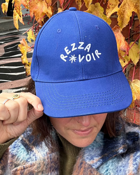 Rezza Voir Embroidered Cap - Cobalt Blue