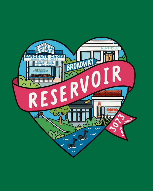 Reservoir Heart Vinyl Sticker