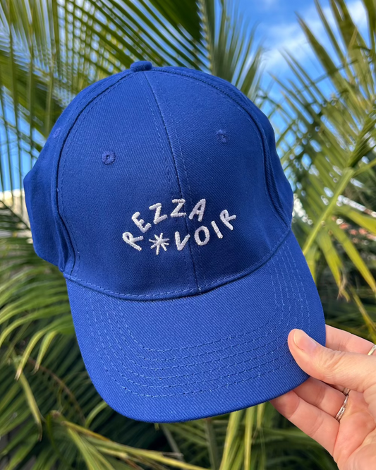 Rezza Voir Embroidered Cap - Cobalt Blue